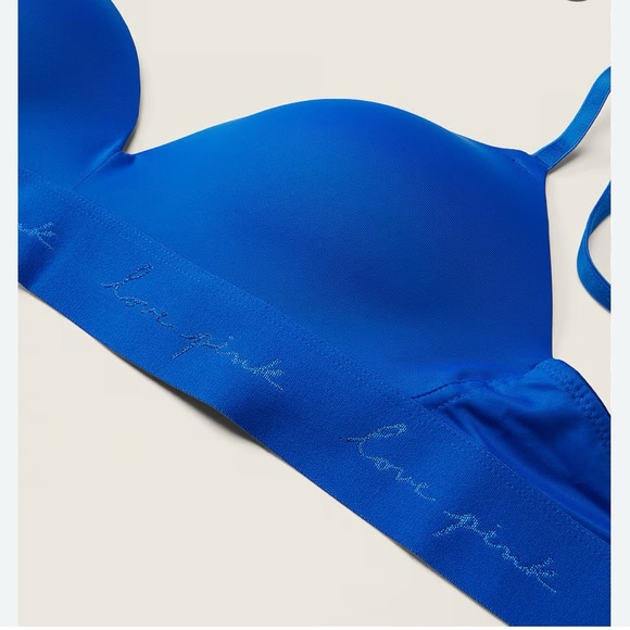 New Victoria Secret Wear Everywhere Wireless Push Up Blue Padded Multiway Bra - Picture 5 of 11